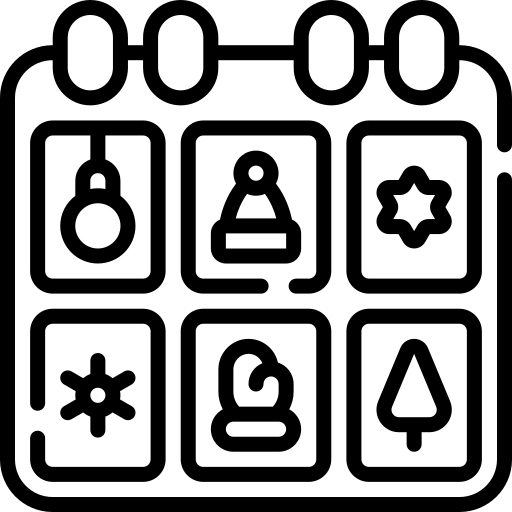 Holiday coloring pages category icon