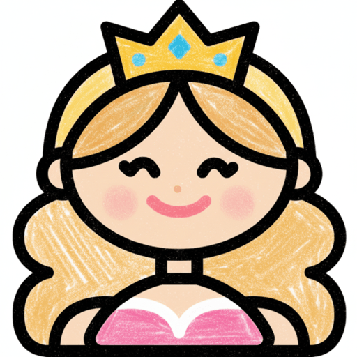Princess coloring pages for kids in color